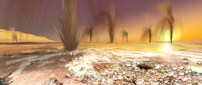 Roaring Jets of Carbon Dioxide Solve Mars Mystery